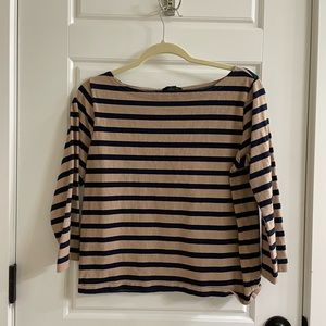 J. Crew Striped Boatneck Long Sleeve